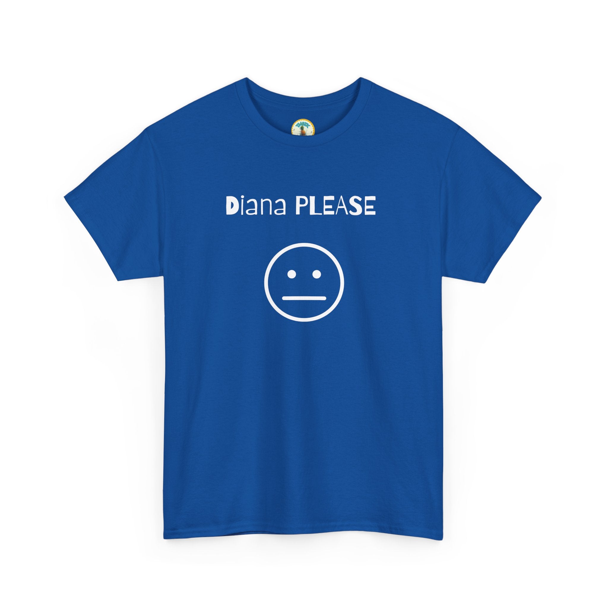 Diana Please! Unisex Heavy Cotton Tee: Soft Casual Wear, Graphic T-Shirt