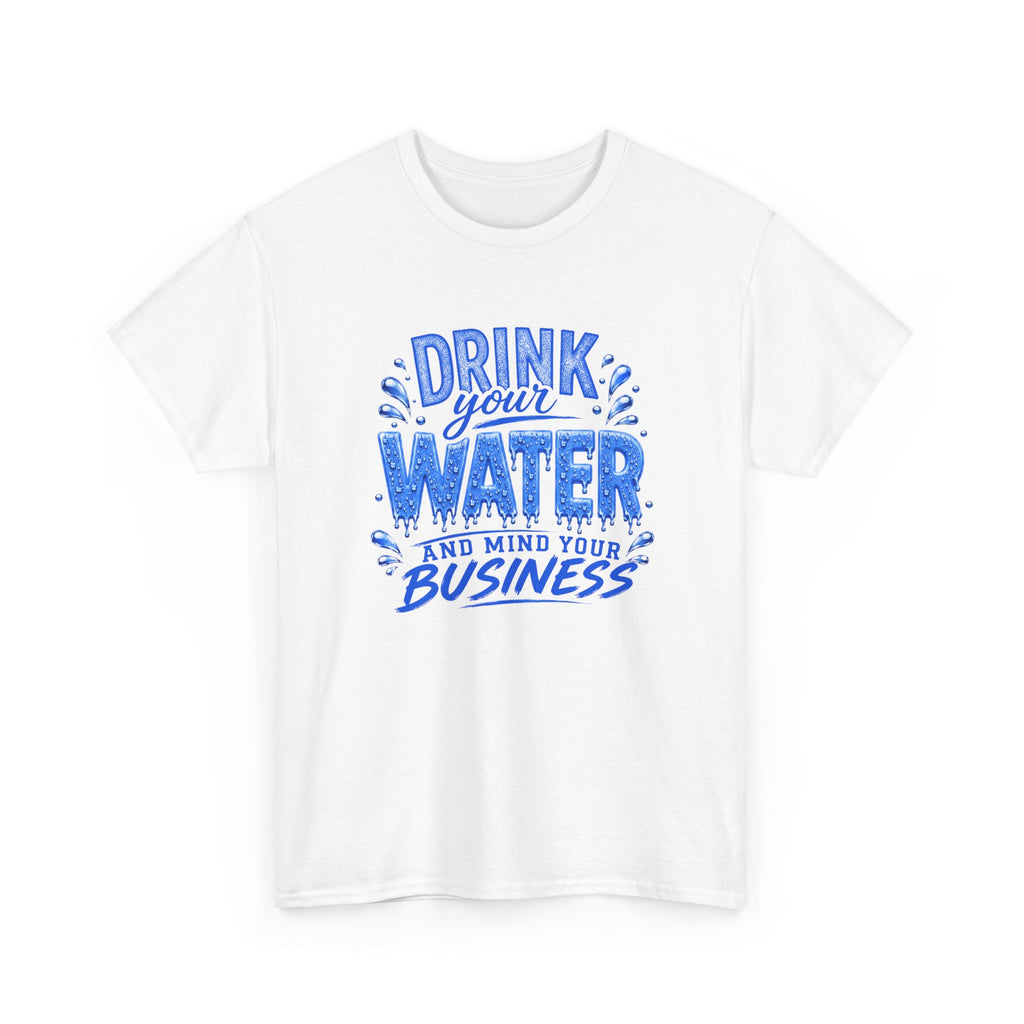 Blue & White Drink Water Tee