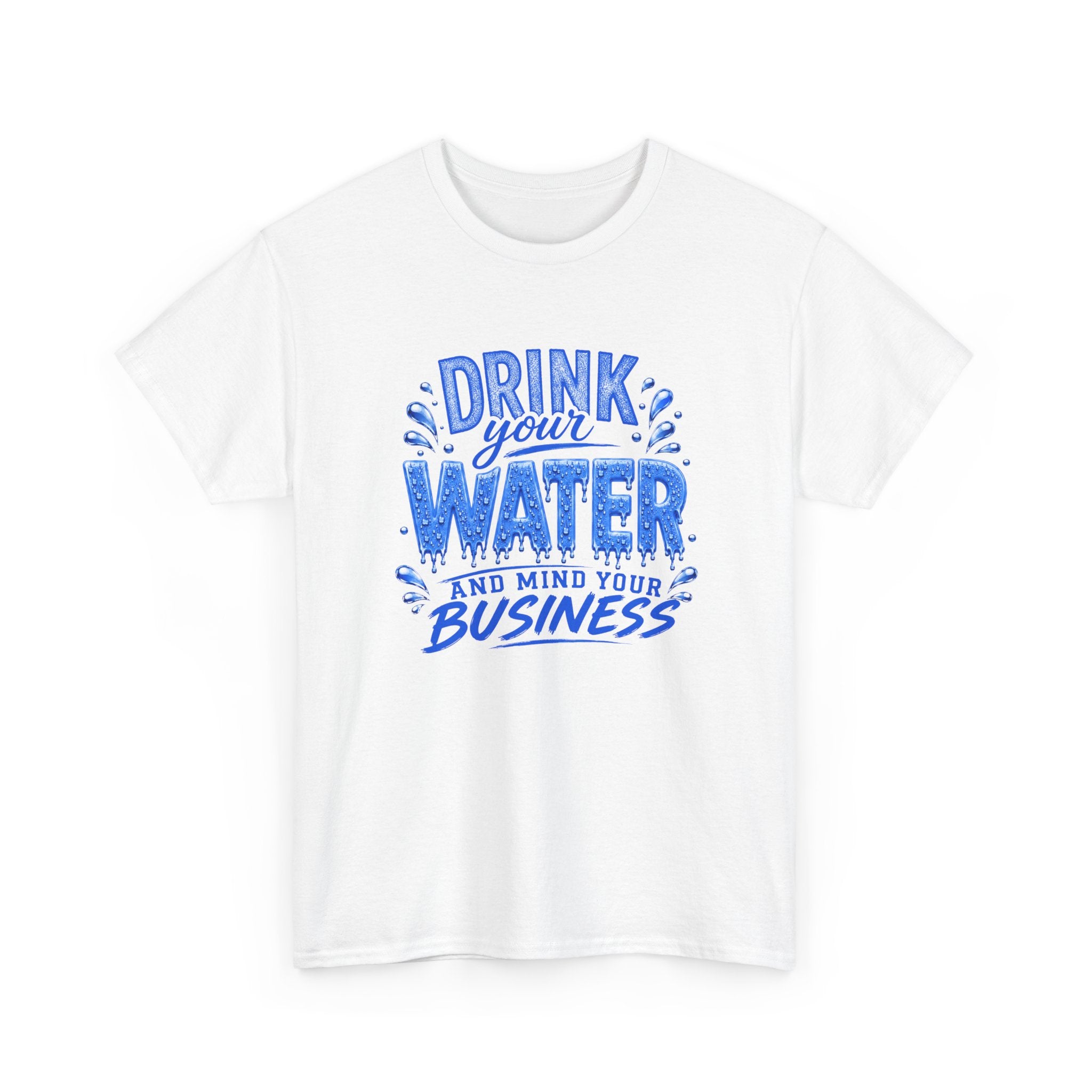 Blue & White Drink Water Tee