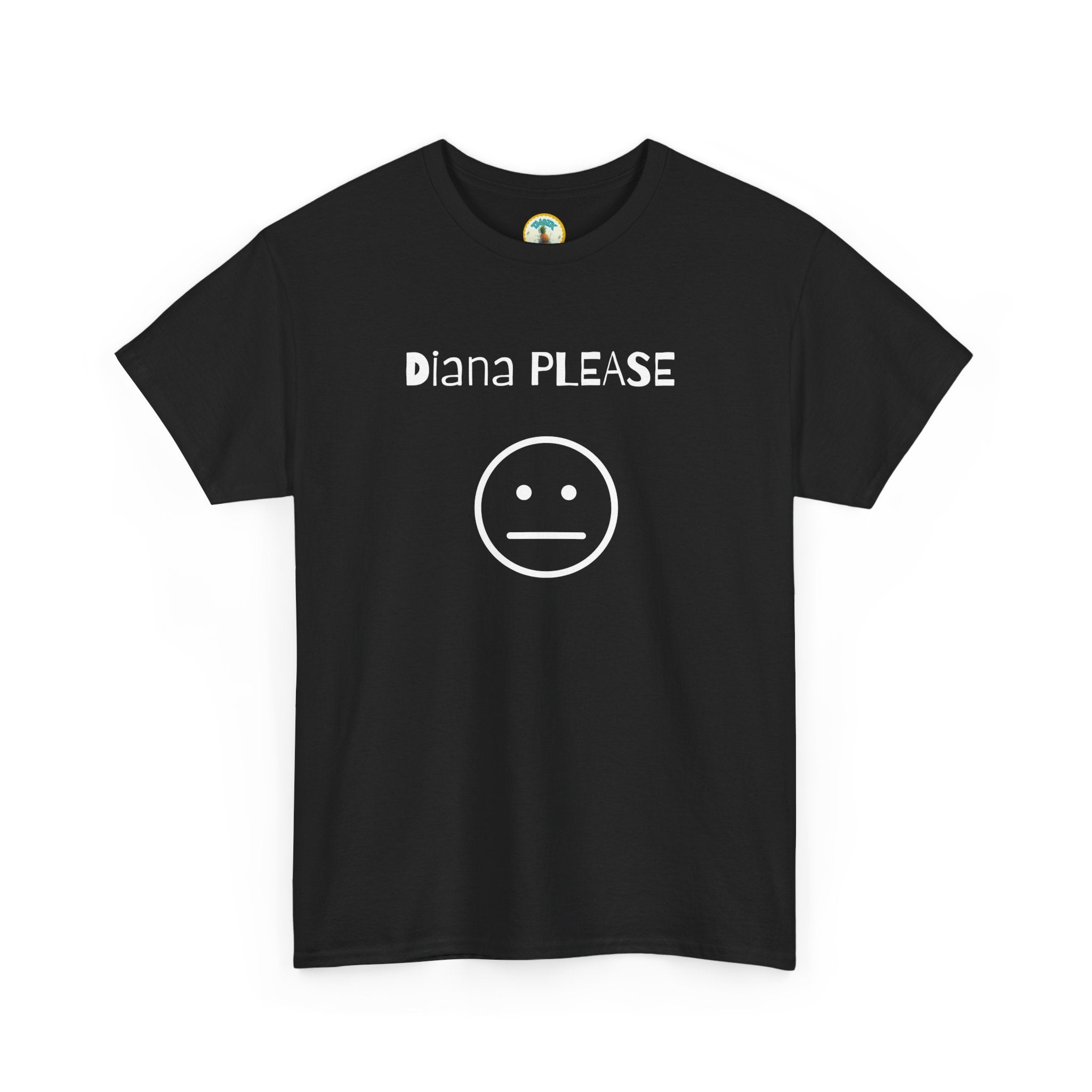 Diana Please! Unisex Heavy Cotton Tee: Soft Casual Wear, Graphic T-Shirt