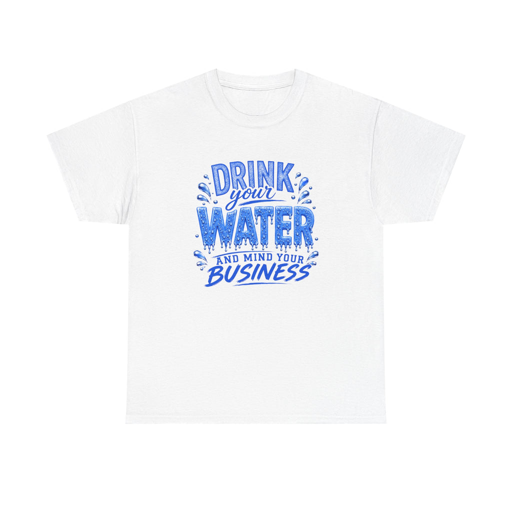 Blue & White Drink Water Tee