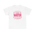 White & Pink Drink Water Tee