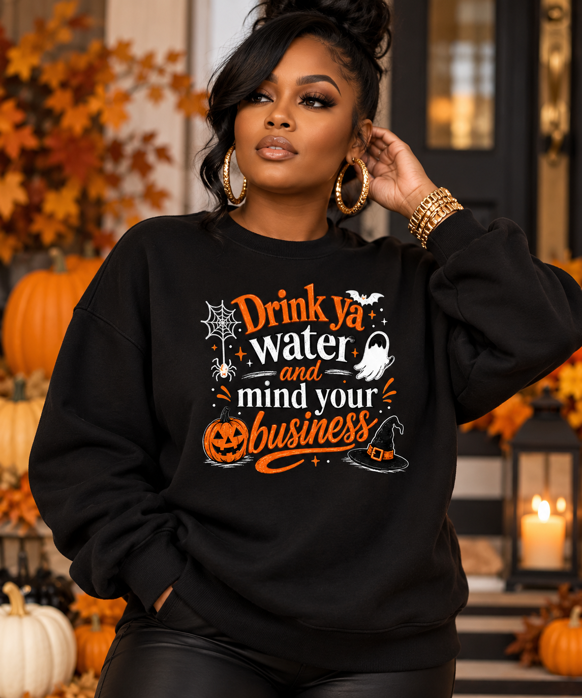 Halloween Drink Ya Water Sweatshirt